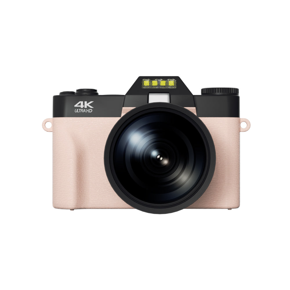 Pink 4K Vlog Digital Camera with Len