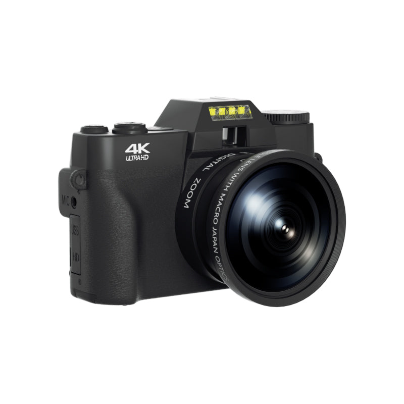 Black 4K Vlog Digital Camera With Len