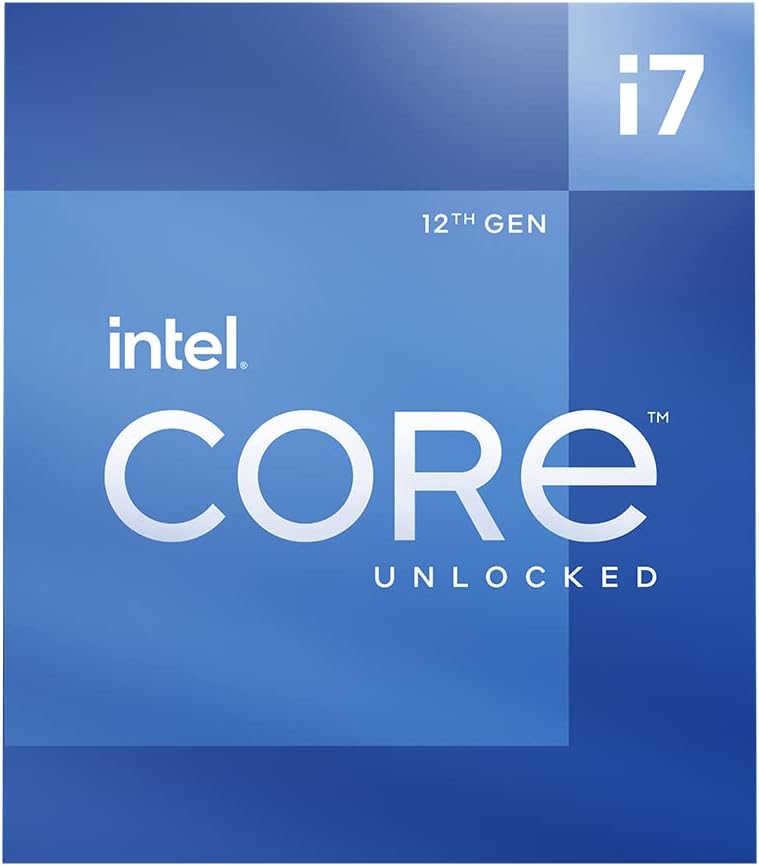 Intel Core i7-12700K Gaming Desktop Processor with Integrated Graphics and 12 (8P+4E) Cores up to 5.0 GHz Unlocked LGA1700 600 Series Chipset 125W